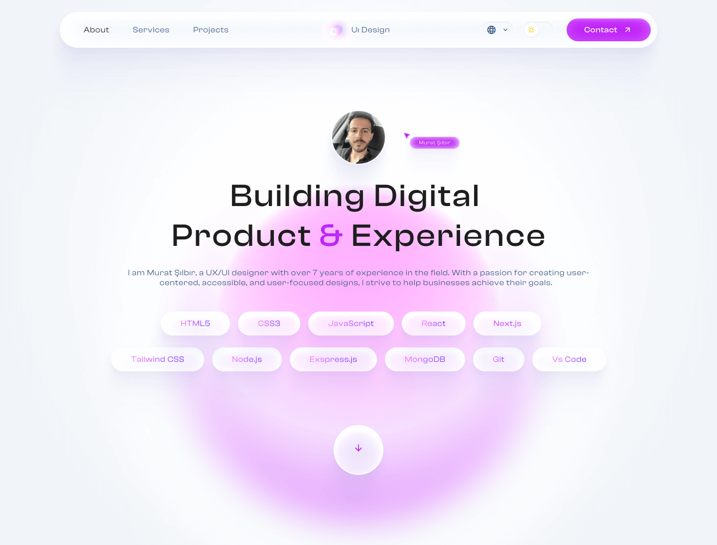 Personal Website Mobile image 2